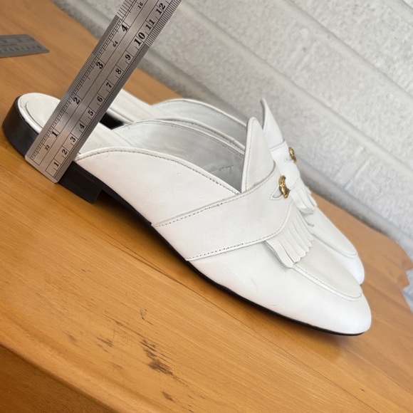 Sigotto Uomo White Leather Men's Dress Oxford Slip Ons Backless Mules Size 43 - Picture 14 of 14